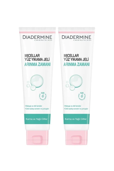 DİADERMİNE Micellar Yüz Yıkama Jeli Arınma Zamanı 150 ml X 2 Adet - 2