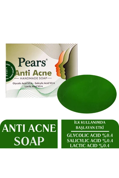 PEARS Original Acne Soap With Glycerine + Gliserinli Siyah Nokta, Akne ve Sivilce Karşıtı Sabun 120g - 2