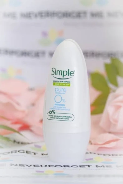 SİMPLE Kind To Skin Pure Deodorant Roll On %0 ALCOHOL Sensitive 50 ml X 2 Adet - 3