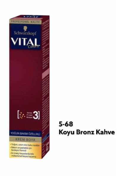 VİTAL Saç Boyası 5-68 Koyu Bronz Kahve
