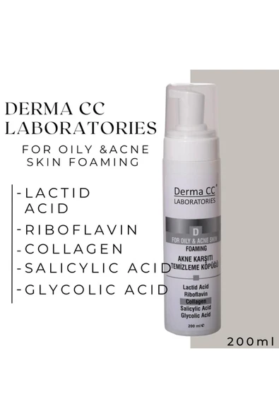 DERMA CC LABORATORIES LEKE Karşıtı Cilt Temizleyici Köpük 200m + Diadermine Peeling 75ml X 2 PURIFY - 2