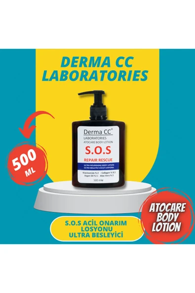 DERMA CC LABORATORIES C/gel Onarıcı Şampuan 500m + S.o.s Atocare Vücut Losyonu 500m - 7