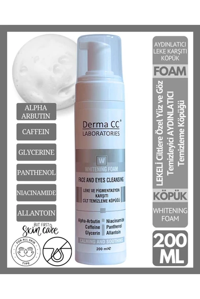 DERMA CC LABORATORIES Leke Karşıtı Köpük 200m + MUELHENS Hydralist Işıltılı Nemlendirici 110m - 2