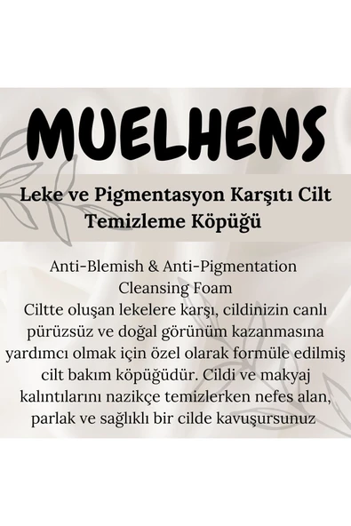 MUELHENS Leke ve Pigmentasyon Karşıtı Cilt Beyazlatıcı ve Temizleyici Bakım Köpüğü 200 ml - 5