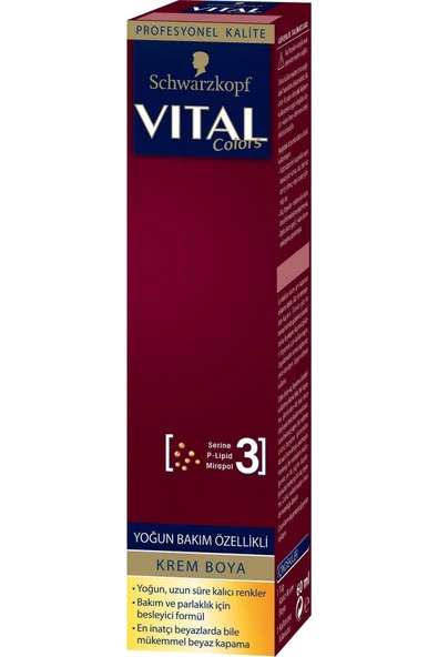VİTAL Tüp Saç Boyası 7-887 Metalik Bakır