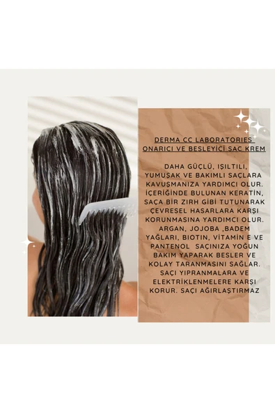 DERMA CC LABORATORIES BoooM Shocking Onarım Seti Dökülme Karşıtı - Shampoo & Cream 500ml X 2 - 6