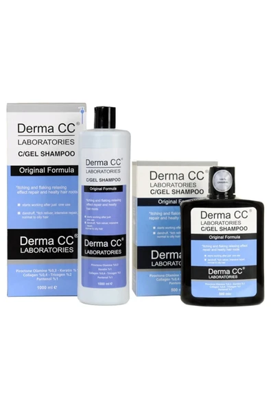 DERMA CC LABORATORIES C/GEL Şampuan 500 ml + C/GEL Şampuan Pompalı 1000 ml SET