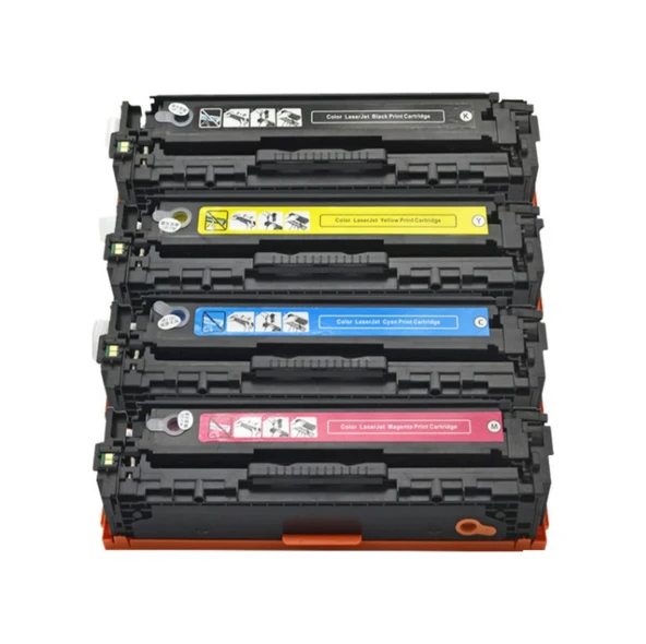 Hp 128A/Ce321A Mavi Uyumlu Toner Ce861A/Ce862A/Ce874A/Ce875 Çipli - Resim 6