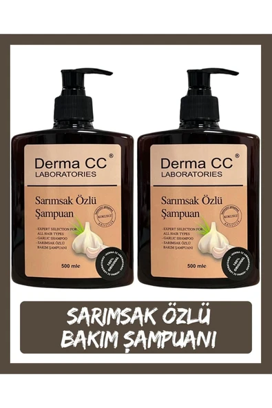 DERMA CC LABORATORIES Sarımsak Şampuanı 500 ml X 2 Adet
