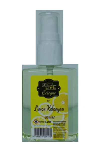 BLACK LİFE 80° Limon Kolonyası 50 ml Sprey