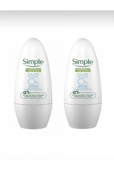 SİMPLE Roll On Pure 50ml 2’li