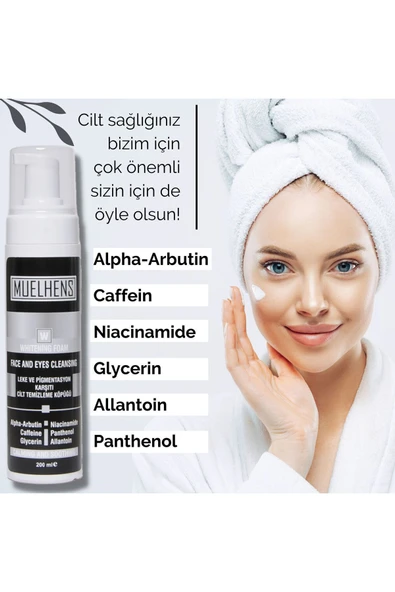 MUELHENS Leke ve Pigmentasyon Karşıtı Cilt Beyazlatıcı ve Temizleyici Bakım Köpüğü 200 ml - 3