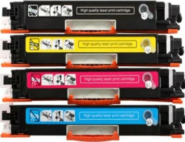 Matistoner Hp 126A/Ce312A Sarı Uyumlu Toner Cp1025/Cp1025N/Cp1025Nw Çipli - 6