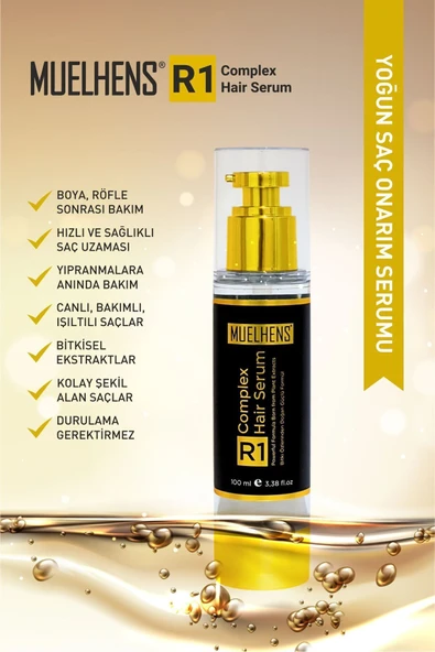 MUELHENS R1 Bitkisel Saç Bakım Kompleks Serumu 100 ml - COMPLEX SERUM - 2