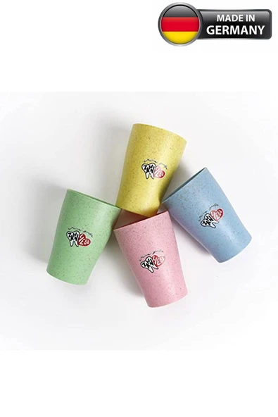 DR BAUER 4 Farklı Renk Ile Diş Fırçası Fincan Seti