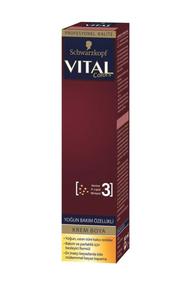 VİTAL Colors Krem Saç Boyası P-11 Koyu
