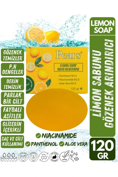 PEARS Gliserinli Limon Sabunu 120 gr - Lemon Soap With Glycerine 120 gr