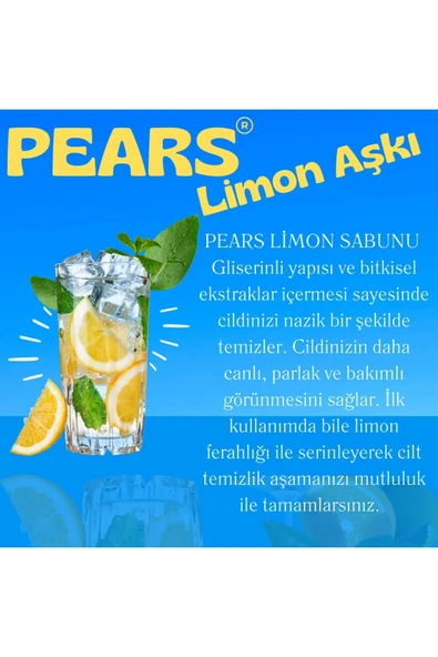 PEARS Gliserinli Limon Sabunu 120 gr - Lemon Soap With Glycerine 120 gr - 5