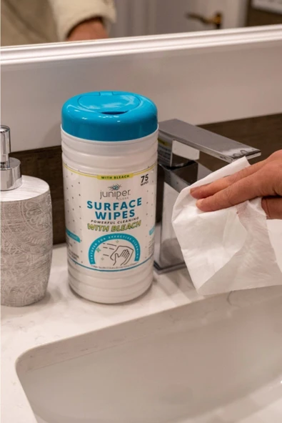 JUNİPER CLEAN Çamaşır Sulu Yüzey Temizleyici Canister 2 Adet Islak Mendil Zorlu Kirlere Karşı Güçlü Direnç - 8