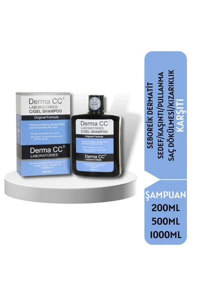 DERMA CC LABORATORIES C/gel Şampuan 500m X 2- Saç Dökülmesi-kepek-kaşıntı-kızarıklık Karşıtı Şampuan - 4