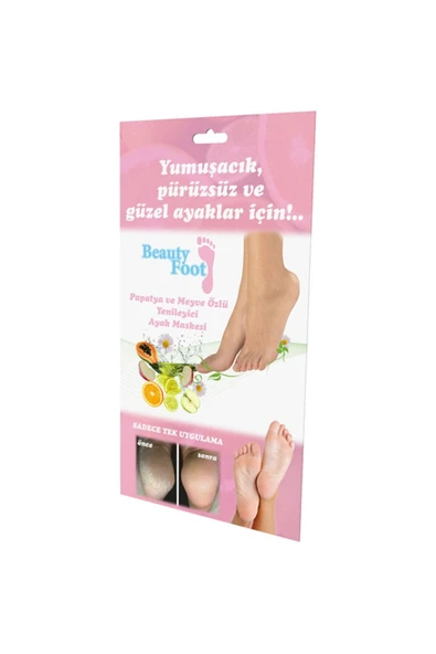 BEAUTY FOOT Çorap Tipi Papatya ve Meyve Özlü Ayak Peeling Maskesi 20 ml - 2