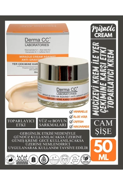 DERMA CC LABORATORIES Derma Cc Yer Çekimine Karşı Mucizevi Krem 50 ml