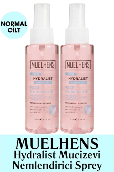 MUELHENS Hydralist Nemlendirici Sprey Normal Cilt 110 ml X 2 Adet
