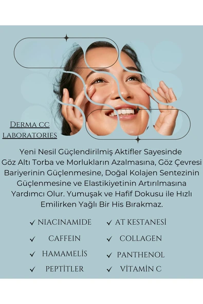 DERMA CC LABORATORIES Göz Altı Morluk ve Koyu Halkalara Karşı Aydınlatıcı Bakım Serumu 30 ml - 5