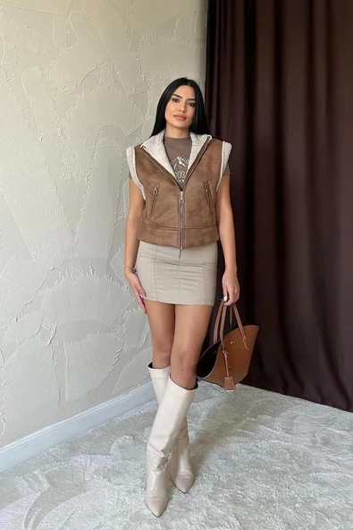 Vizon Cepli Kısa Yelek - Resim 2