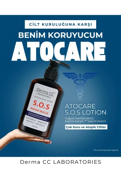 DERMA CC LABORATORIES Derma Cc Atocare Body Lotion S.o.s Repair Vücut Losyonu 500m - 2