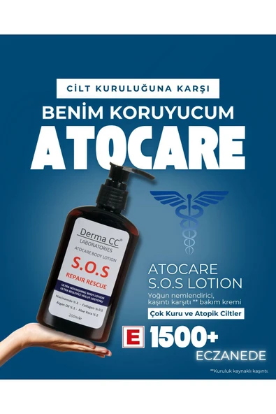 DERMA CC LABORATORIES Derma Cc S.o.s Atocare Body Lotıon - Yoğun Onarım Losyonu 200 ml - 4