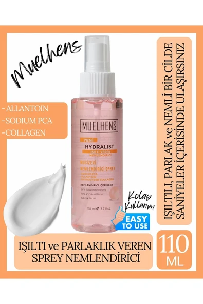 MUELHENS Hydralist Nemlendirici Sprey IŞILTI VEREN 110 ml
