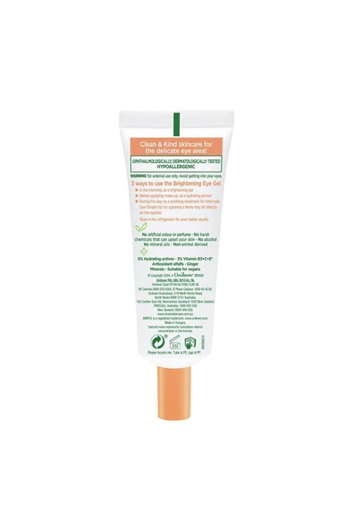 SİMPLE Protect 'n' Glow Aydınlatıcı Göz Kremi Koyu Halkaları Azaltmaya Yardımcı Vegan 25 Ml X2 - 7