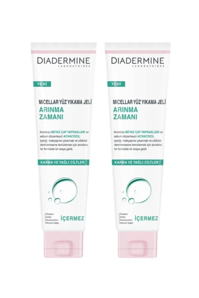 DİADERMİNE Micellar Yüz Yıkama Jeli Arınma Zamanı 150 Ml X 2 Adet