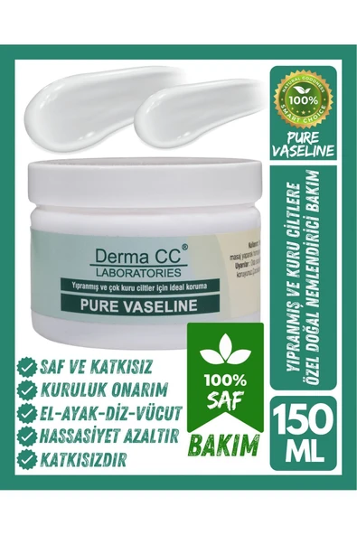DERMA CC LABORATORIES Sensitive Pure Vaseline - Saf Katkısız Vazelin 150ml
