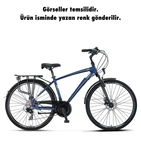 Ümit 2834 Ventura M-2d Disk Fren Erkek Şehir Bisikleti Md 510H 28 Jant 21 Vites Siyah-Kırmızı