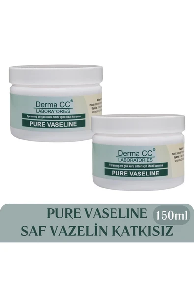DERMA CC LABORATORIES Sensitive Pure Vaseline - Saf Katkısız Vazelin 150ml X 2 Adet