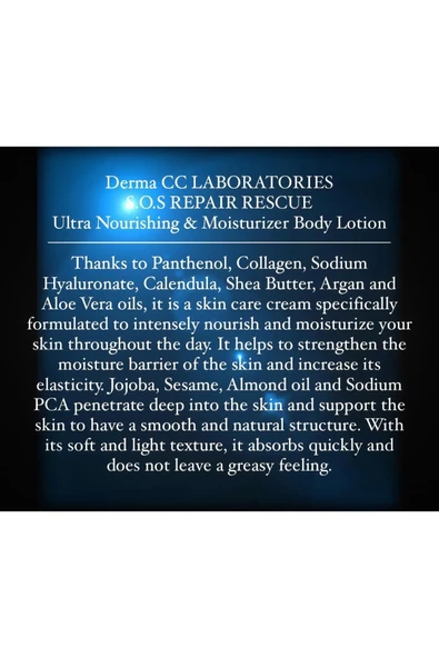 DERMA CC LABORATORIES S.O.S Acil Onarım Losyonu 500+200 ml - Ultra Besleyici Losyon - 5