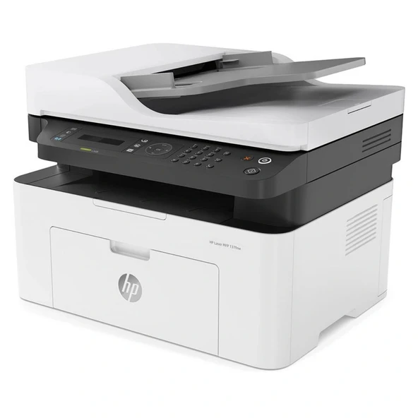 HP 4ZB84A MFP 137FNW LaserJet A4 Fax/Tarayıcı/Ethernet Wi-Fi 128MB 20ppm 15.000 Sayfa Yazıcı - Resim 2