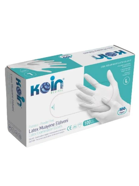KOİN PUDRASIZ LATEX ELDİVEN L - 2