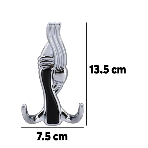(5 ADET) Efsane Krom Metal Portmanto Vestiyer Duvar Dolap Elbise Askısı Kapı Askılığı Askılık - 6