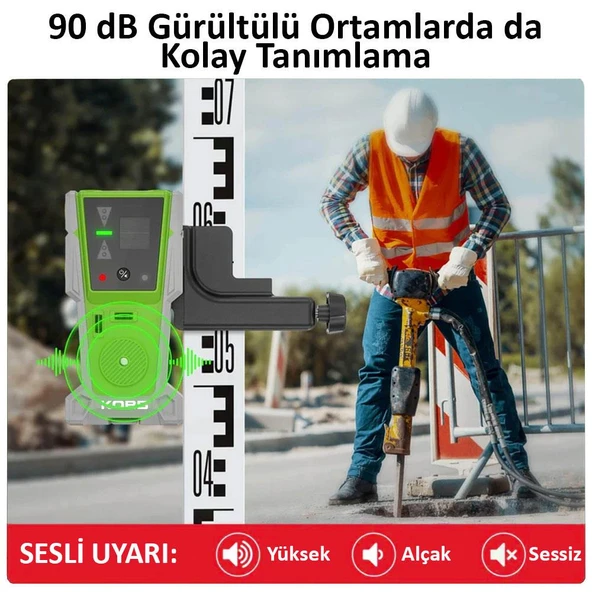 KOBB KBL8RG 60M Lazer Hizalama Dedektörü - 3