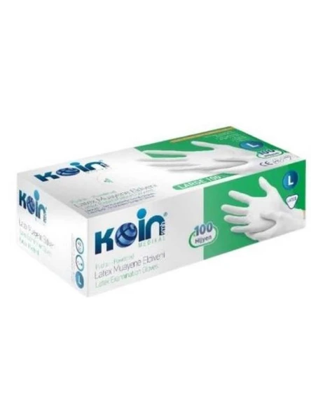 KOİN PUDRASIZ LATEX ELDİVEN L