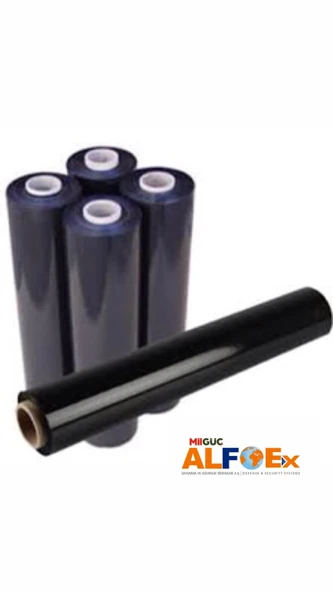 ALFOEX SİYAH PALET STREÇ 23 MİKRON