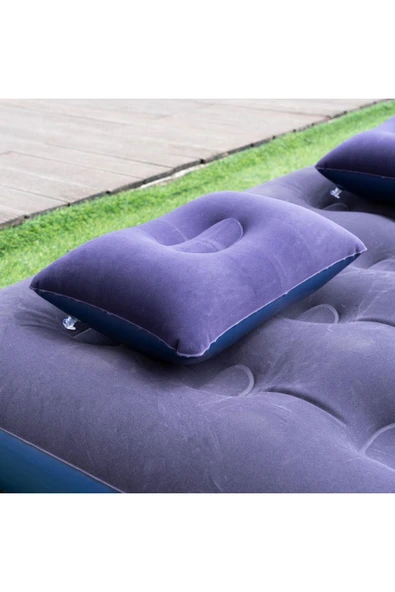 Walke Double Çift Kişilik Şişme Yatak Seti (2 Yastık + Pompa Dahil) 191*137*22 CM 2200 - 4