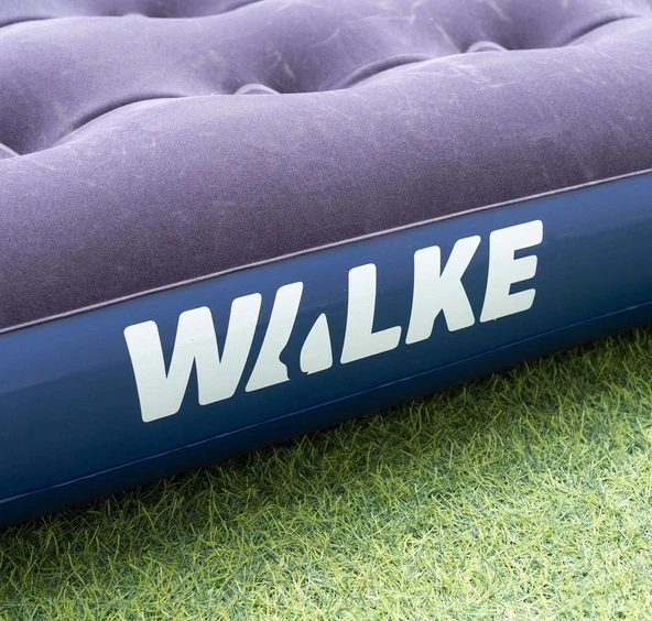 Walke Double Çift Kişilik Şişme Yatak Seti (2 Yastık + Pompa Dahil) 191x137x22 cm 2200 - Resim 9