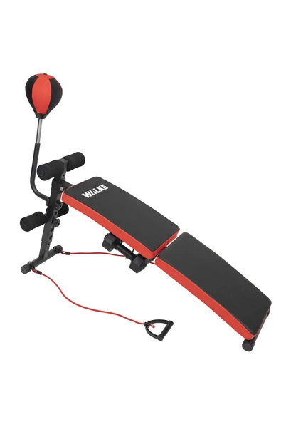 Bench Fitness Ağırlık Sehpası - Katlanabilir Mekik Aleti ve Boks Topu - Tüm Vücut Egzersiz Aleti - 5
