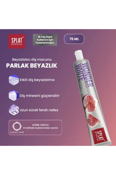Splat Wonder White Incir Özlü Diş Macunu 75 ml - 2