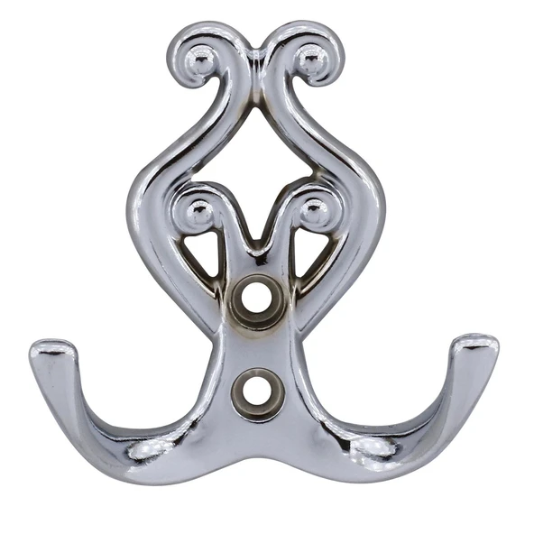 (5 ADET) Sırma Krom Metal Portmanto Vestiyer Duvar Dolap Elbise Askısı Kapı Askılığı Askılık - Resim 4