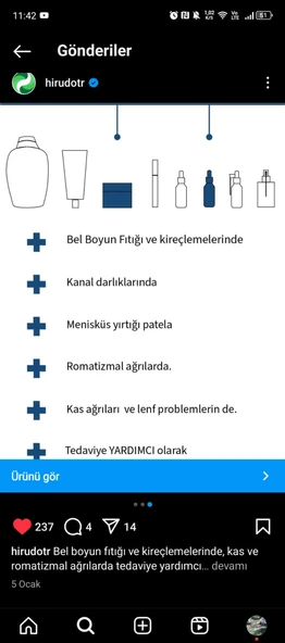 HİRUDO MASAJ VE AĞRI KREMİ - Resim 3